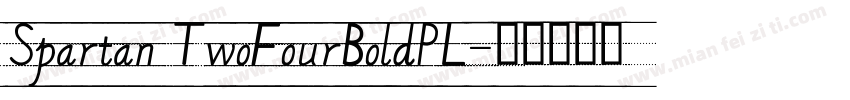 Spartan TwoFourBoldPL字体转换